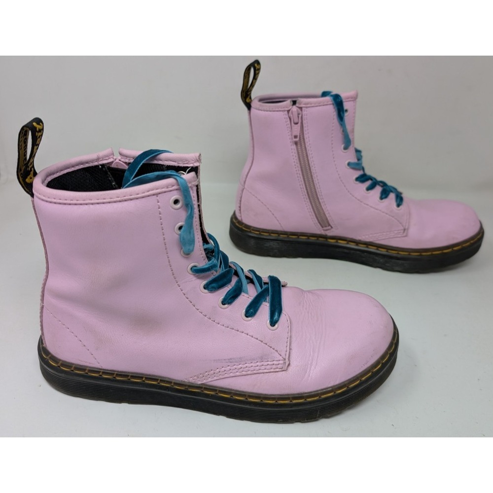 Dr Martens Womens Size 5 Pink Patent Leather Combat Boots‎ Ankle 1460 J Doc